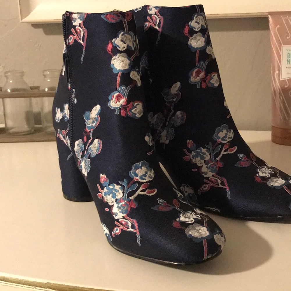 Urban outfitters floral booties